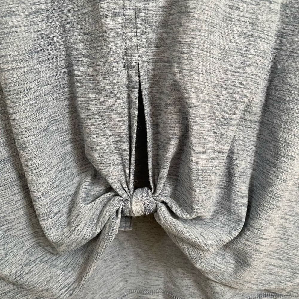 Old Navy Active Blue marled Breath On Knotted‎ Back Tank Top, Small - Picture 4 of 6